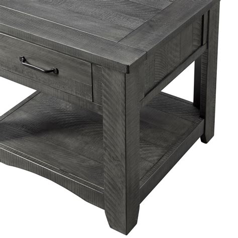 rustic wood end table by martin svensson home