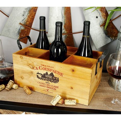 rustic wood wine crate