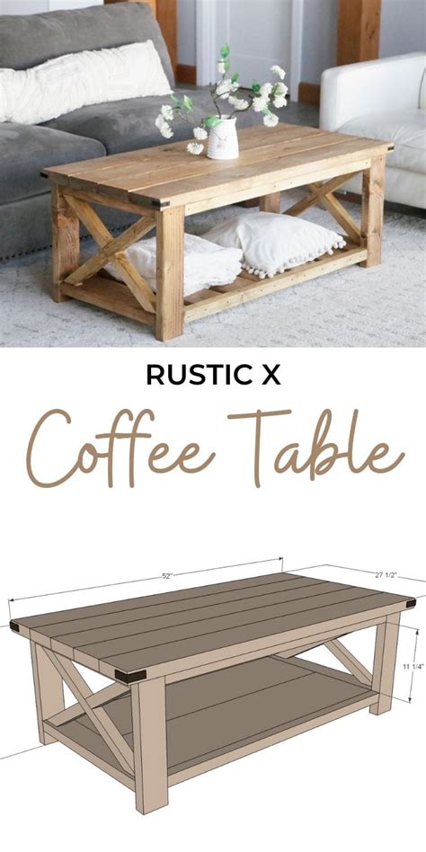 Rustic X Coffee Table