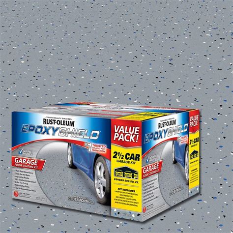 RustOleum EpoxyShield 1 gal. Gray HighGloss 1Car Garage Floor Kit (2