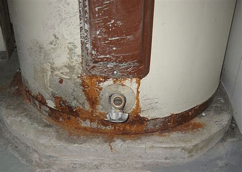 rusty water heater
