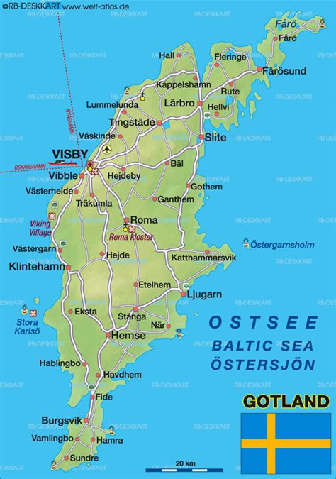 StepMap Gotland Landkarte für Skandinavien