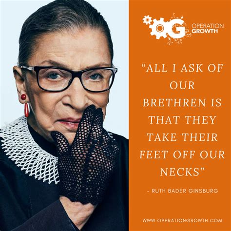 ruth bader ginsburg quote foot off neck