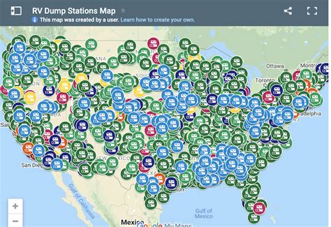 rv dump stations map