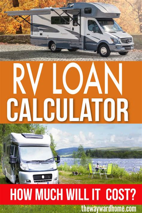 rv financing calculator canada