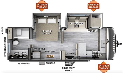 Rv Floor Plans With Dimensions