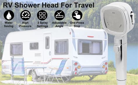 Rv Shower Head With Hose And On/Off Switch