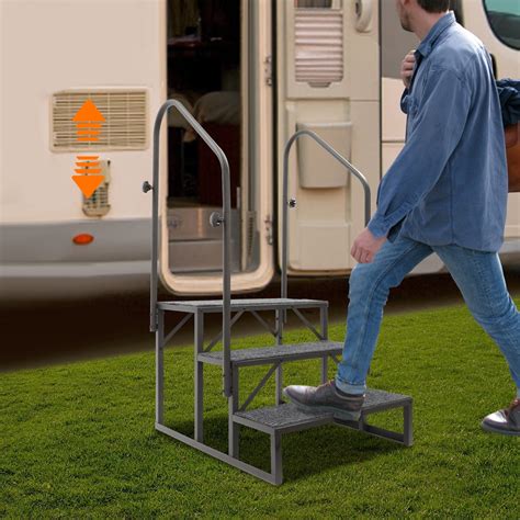 Rv Steps With Railing