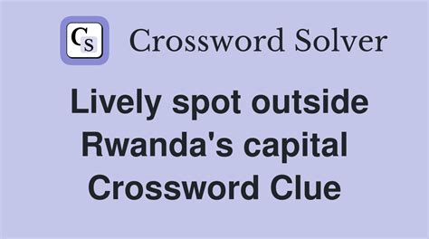 rwanda capital crossword clue