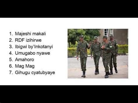 rwanda defence force songs