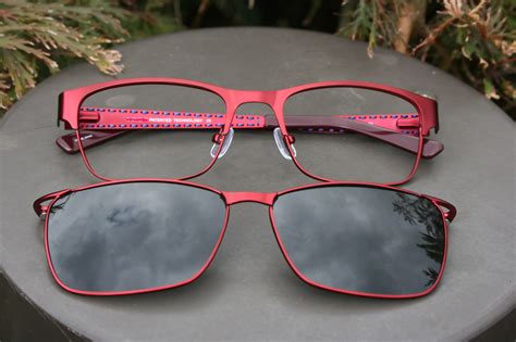Mens Polarized Clipon Sunglasses Glasses Frame Rx Retro