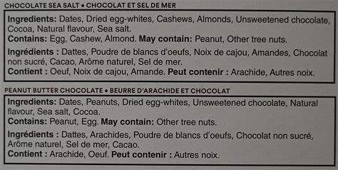 rx bar ingredient list