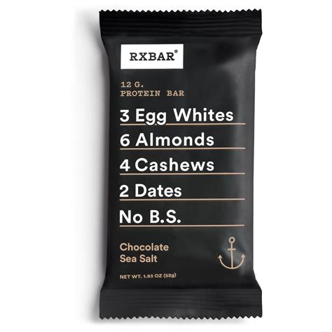 rxbar - chocolate sea salt