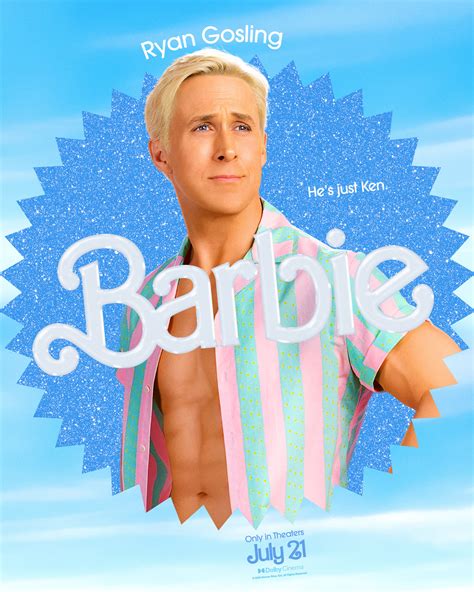ryan gosling barbie movie poster