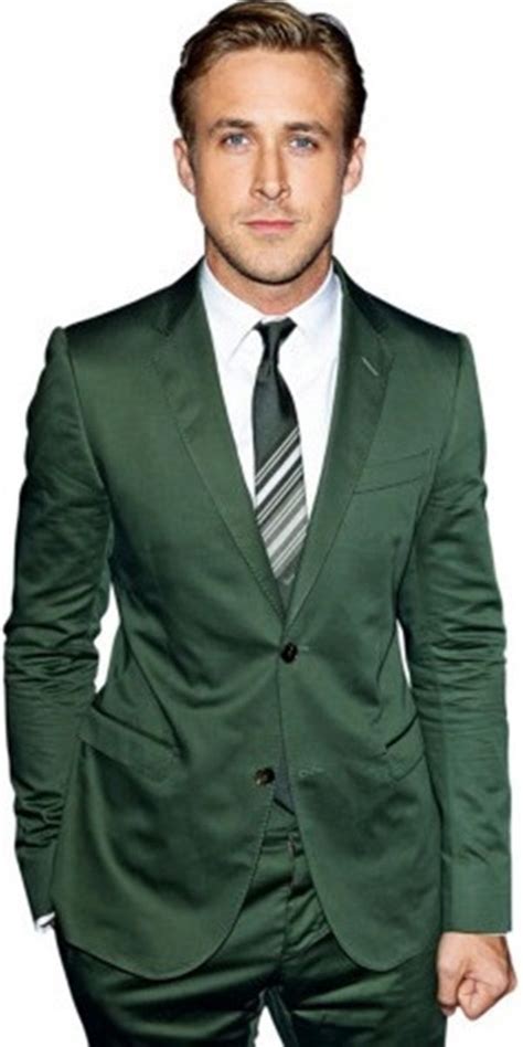 ryan gosling green suit