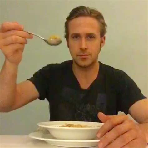 ryan gosling won't eat his cereal