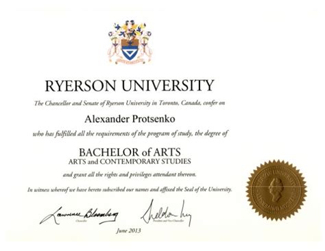 ryerson university certificate programs