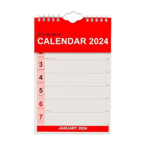 Ryman Calendar 2024