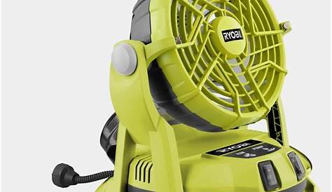 Ryobi One 18v Portable Misting Fan Arctic Cove 18 Volt Two Speed Bucket Top Mbf0181 The