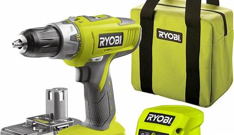 Ryobi One Drill Kit 18 Volt Lithium Ion Cordless 1 2 In Hammer Driver