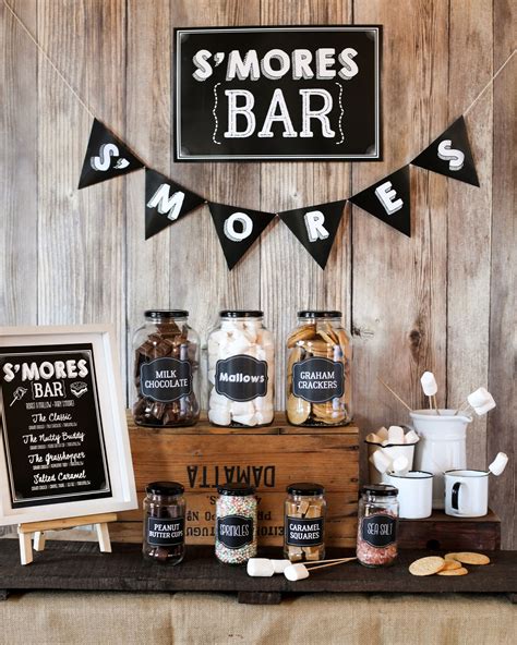 15 Sweet S’mores Bar Wedding Food Station Ideas EmmaLovesWeddings