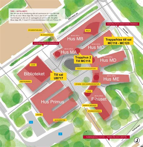 Södertörns Högskola Karta Karta Mellersta