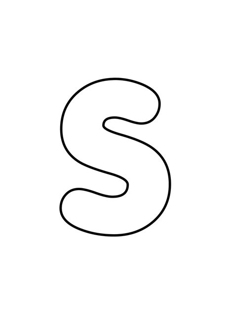 S Bubble Letter