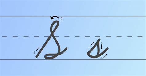 s in cursive
