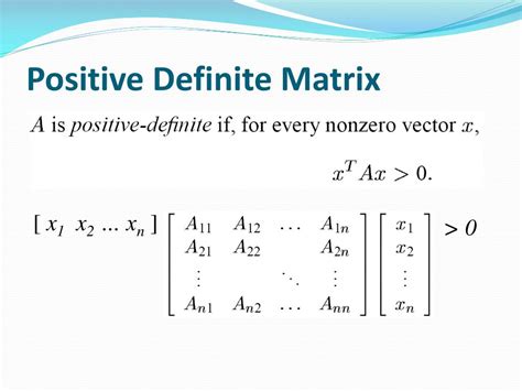 s matrix not positive definite
