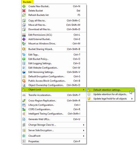 S3 Bucket Default Retention