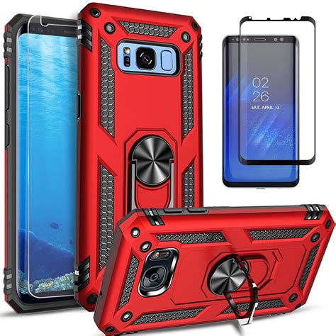 s8 galaxy case with screen protector