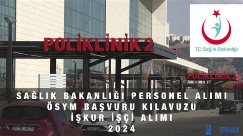 sağlık bakanlığı personel alımı işkur 2024