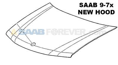 saab 9-7x hood