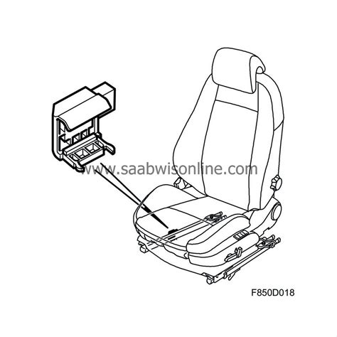 saab 93 passenger side seat position sensor