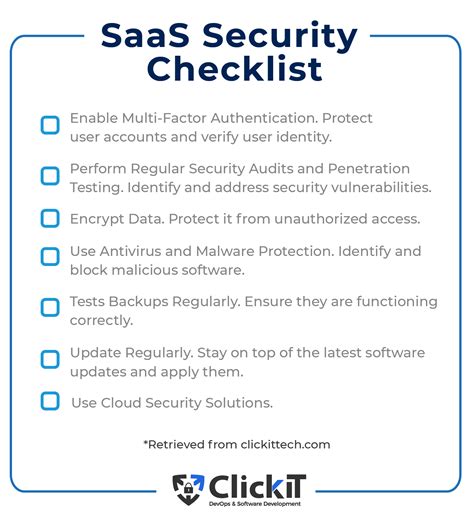 saas security checklist xls