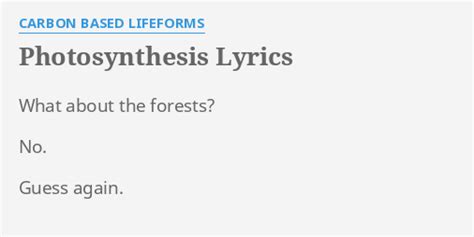 Photosynthesis Poem. Poetry Science. From Science Poems Flip Chart by