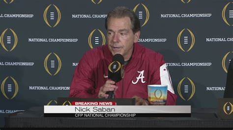 saban post game press conference today