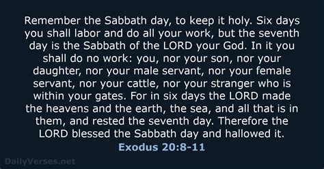sabbath day verses in the bible
