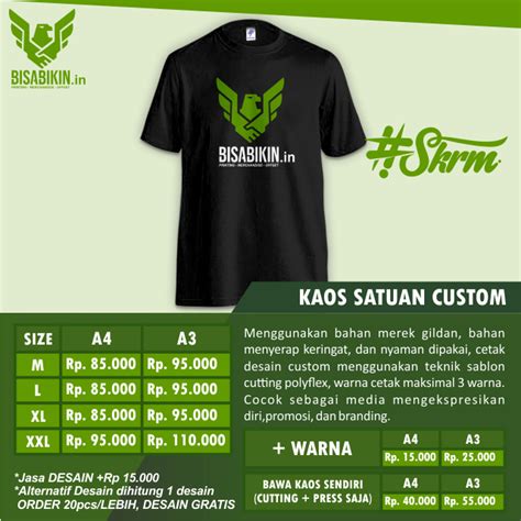 Sablon Satuan Jogja: Cara Cetak Kaos Satuan Dengan Mudah