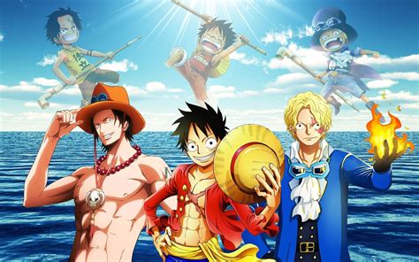 Sabo, Ace, and Luffy