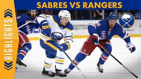 sabres vs rangers live