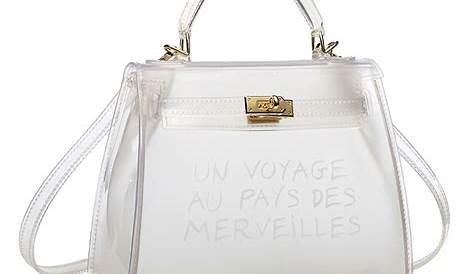 Sac à main en vinyle transparent Believe