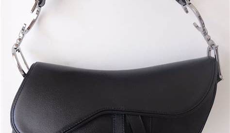 Sacs à main Christian Dior Saddle Toile Noir ref.7855
