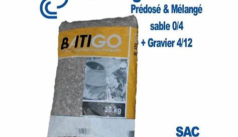 SAC SABLE BETON MIX 25KG (0/4 + 4/16) mélange béton/ sac 25 kg