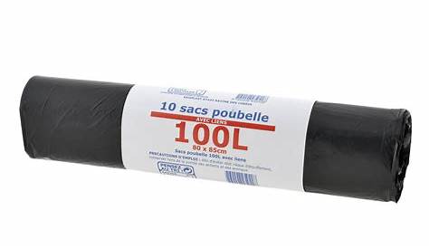 Sac Poubelle 100l Leclerc 100L Noir PE Lineaire Vierge Odero