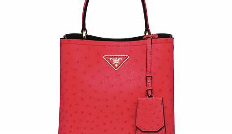 Sac Prada Noir Interieur Rouge à Main En Nylon Imprimé Cuir Tissu