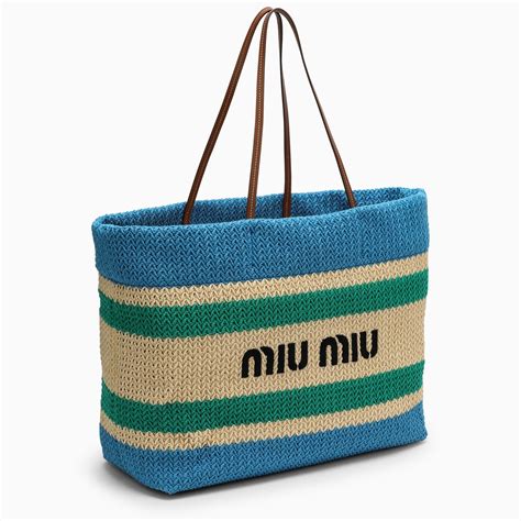 sac cabas en cuir grainÃ© noir miu miu