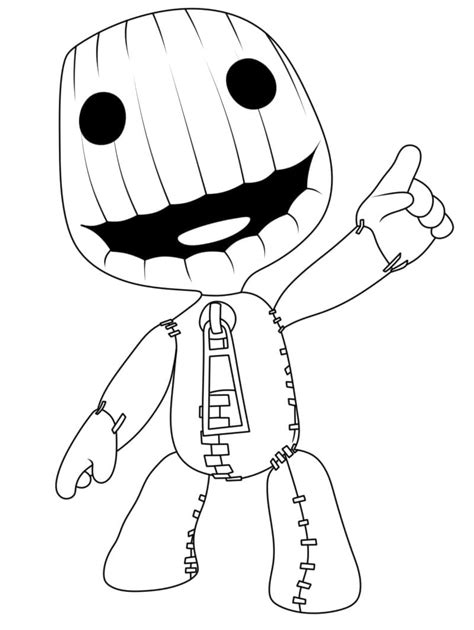 Sack Boy Coloring Page