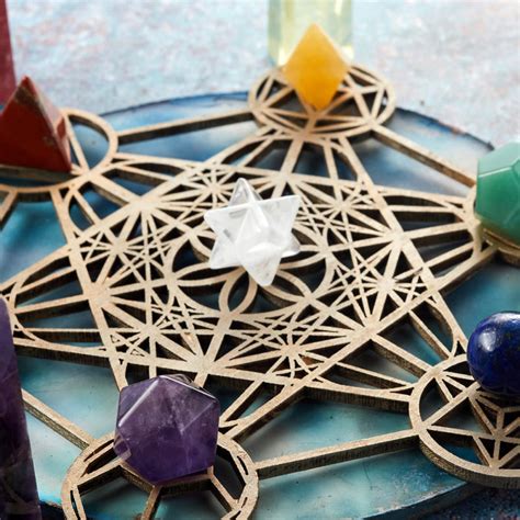 Sacral Chakra Crystal Grid Printable