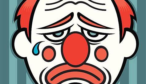 The sad clown stock vector. Illustration of crying, children - 91853029